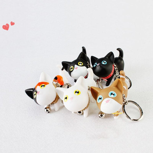 Cute Cartoon Cat Keychain
