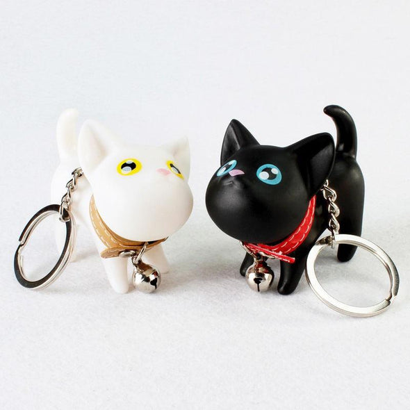 Cute Cartoon Cat Keychain