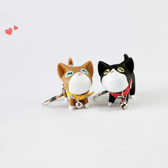 Cute Cartoon Cat Keychain
