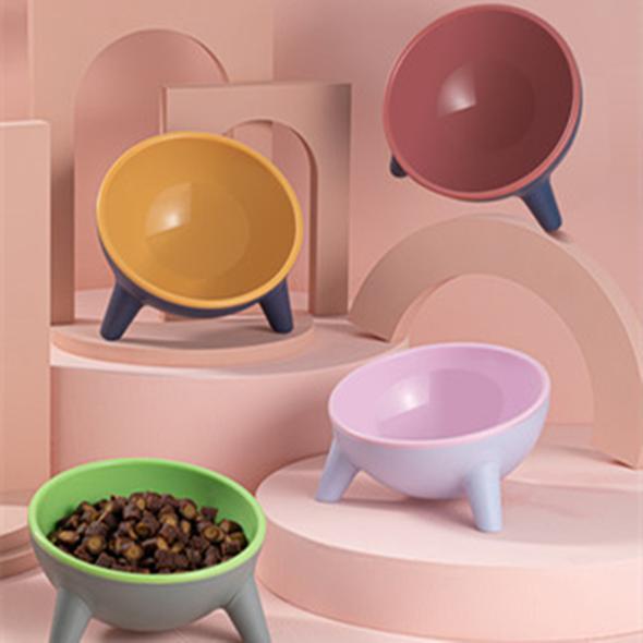 Contrasting Color Resin Pet Bowl