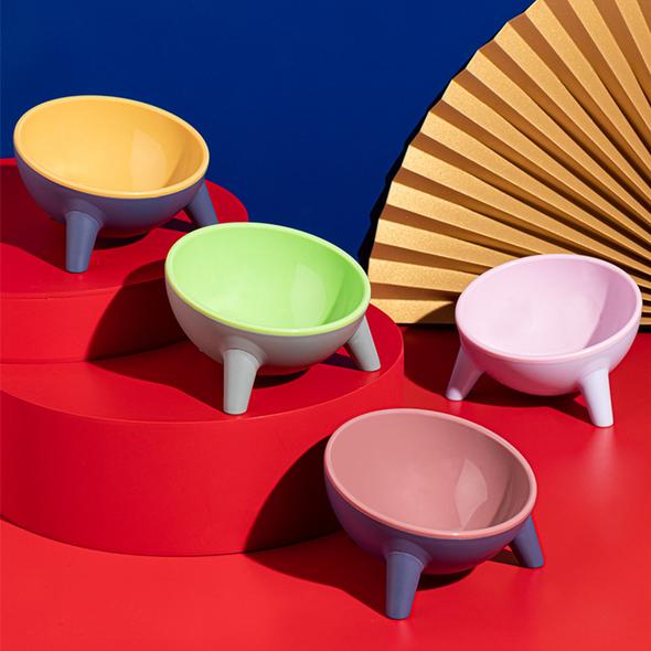 Contrasting Color Resin Pet Bowl
