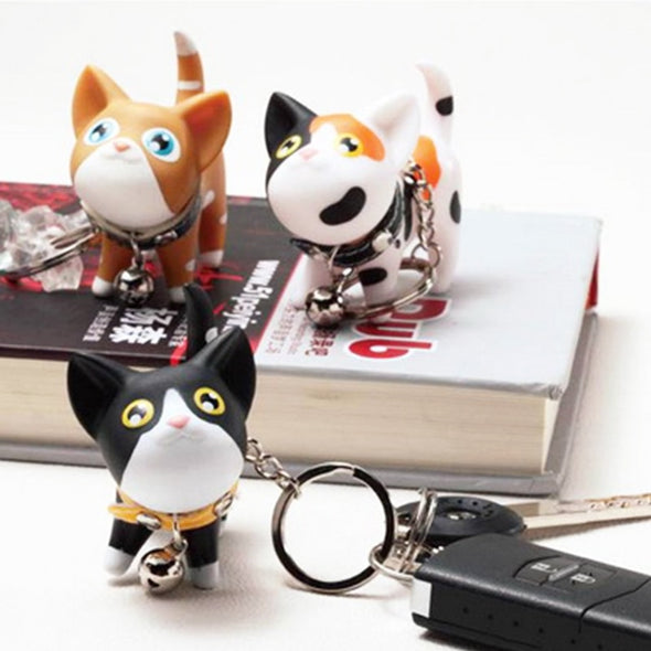 Cute Cartoon Cat Keychain