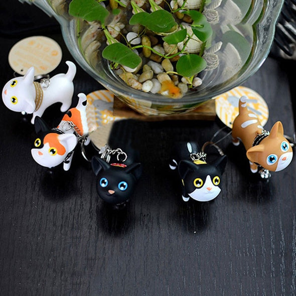 Cute Cartoon Cat Keychain