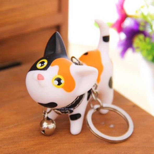 Cute Cartoon Cat Keychain